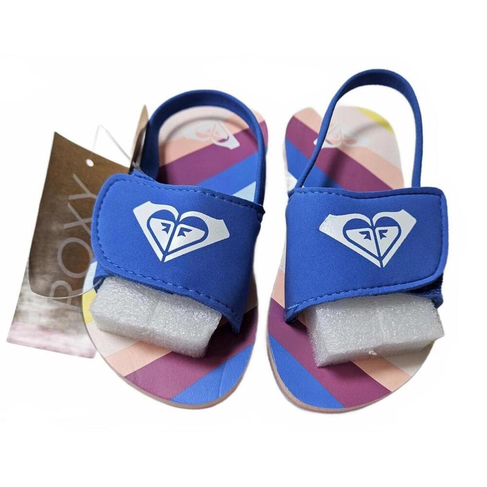 Roxy Girls' TW Finn Blue Adjustable Sandals Size‎ 7 NWT